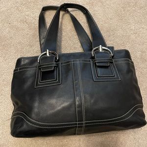 Coach Black Buckle Handbag
